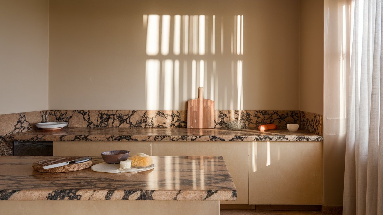 Setting granite countertops